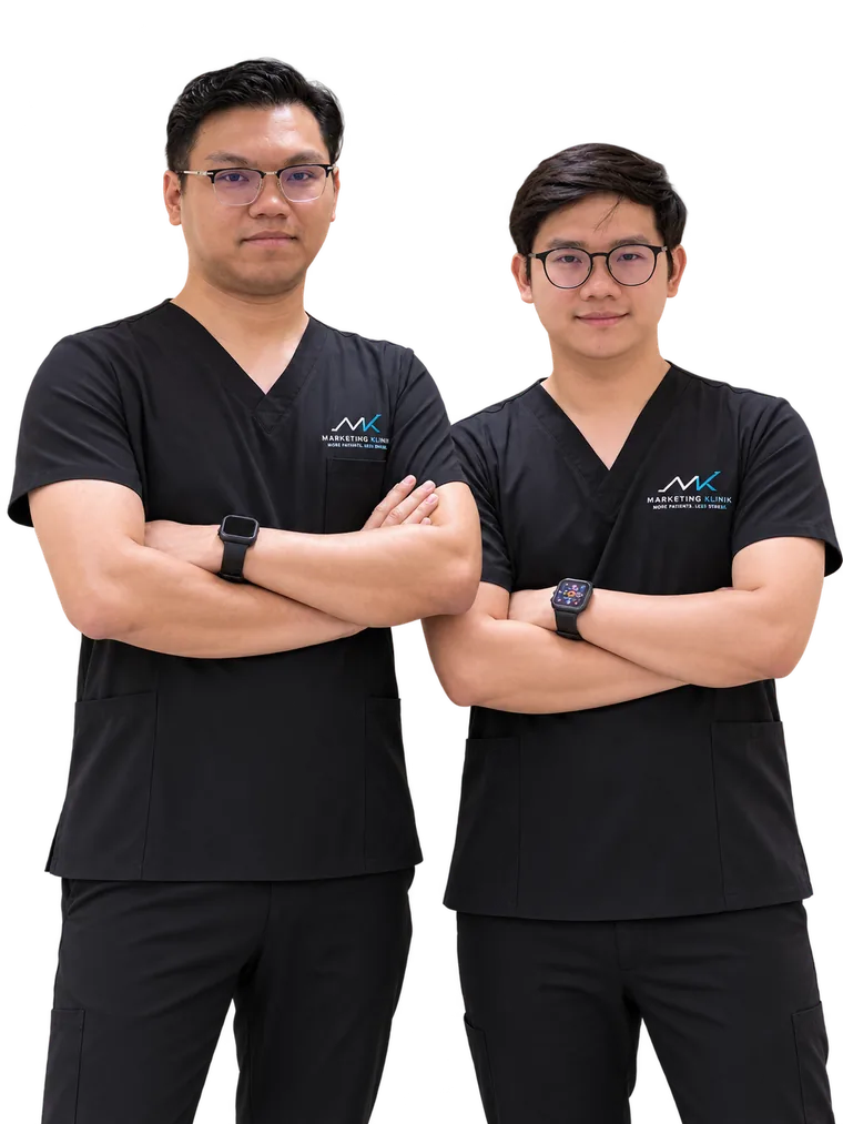 Ali Imran Haizad and Adam Syafiq, the Marketing Klinik team